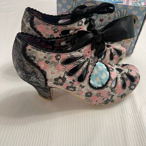 Irregular Choice Sugar Plum Closed Toe Retro Heels Shoes Size 37 US 7